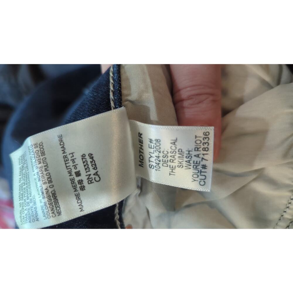 MOTHER The Rascal Skimp Jeans You're A Riot - Picture 5 of 8